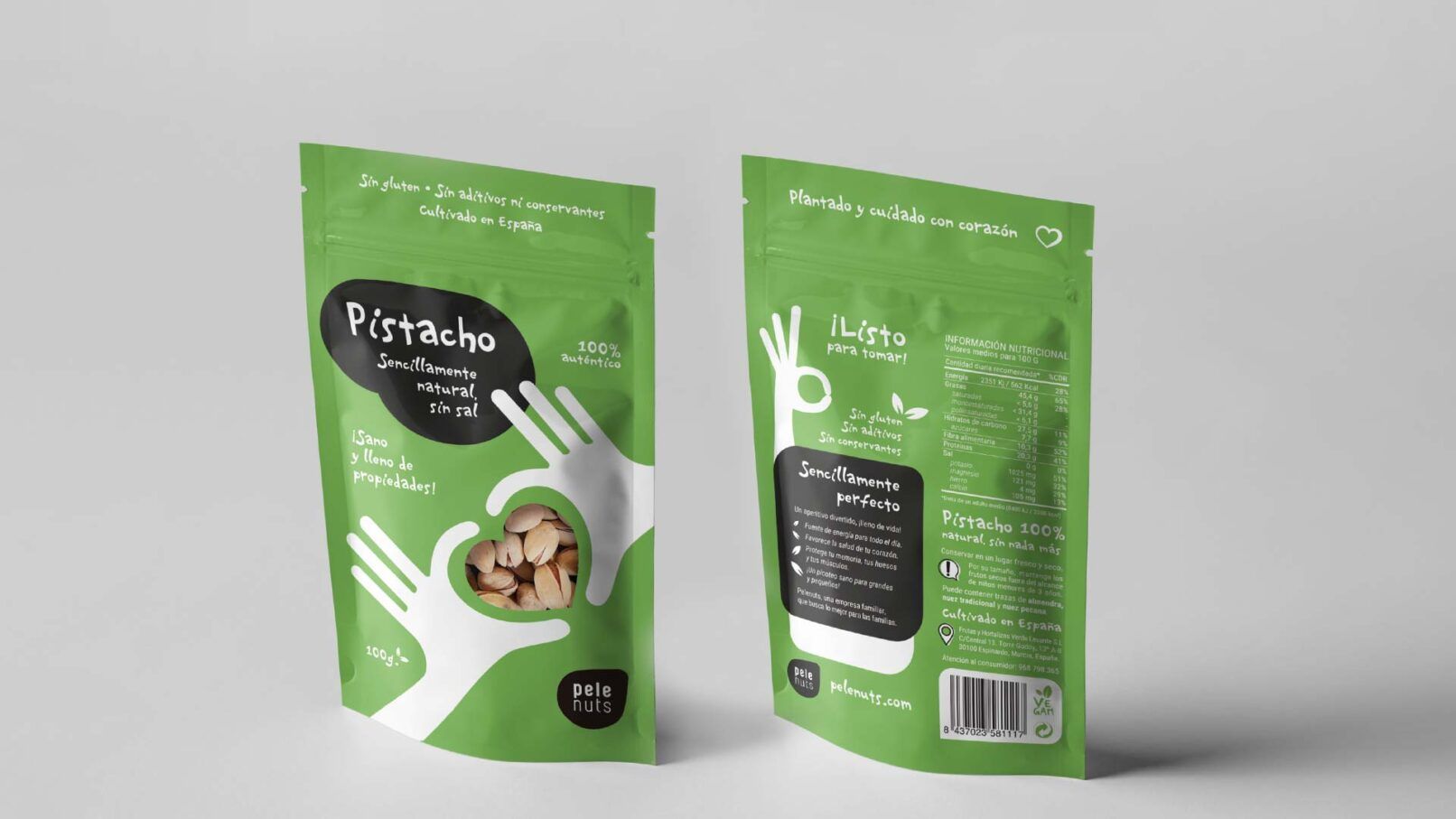 Pelenuts packaging de pistachos