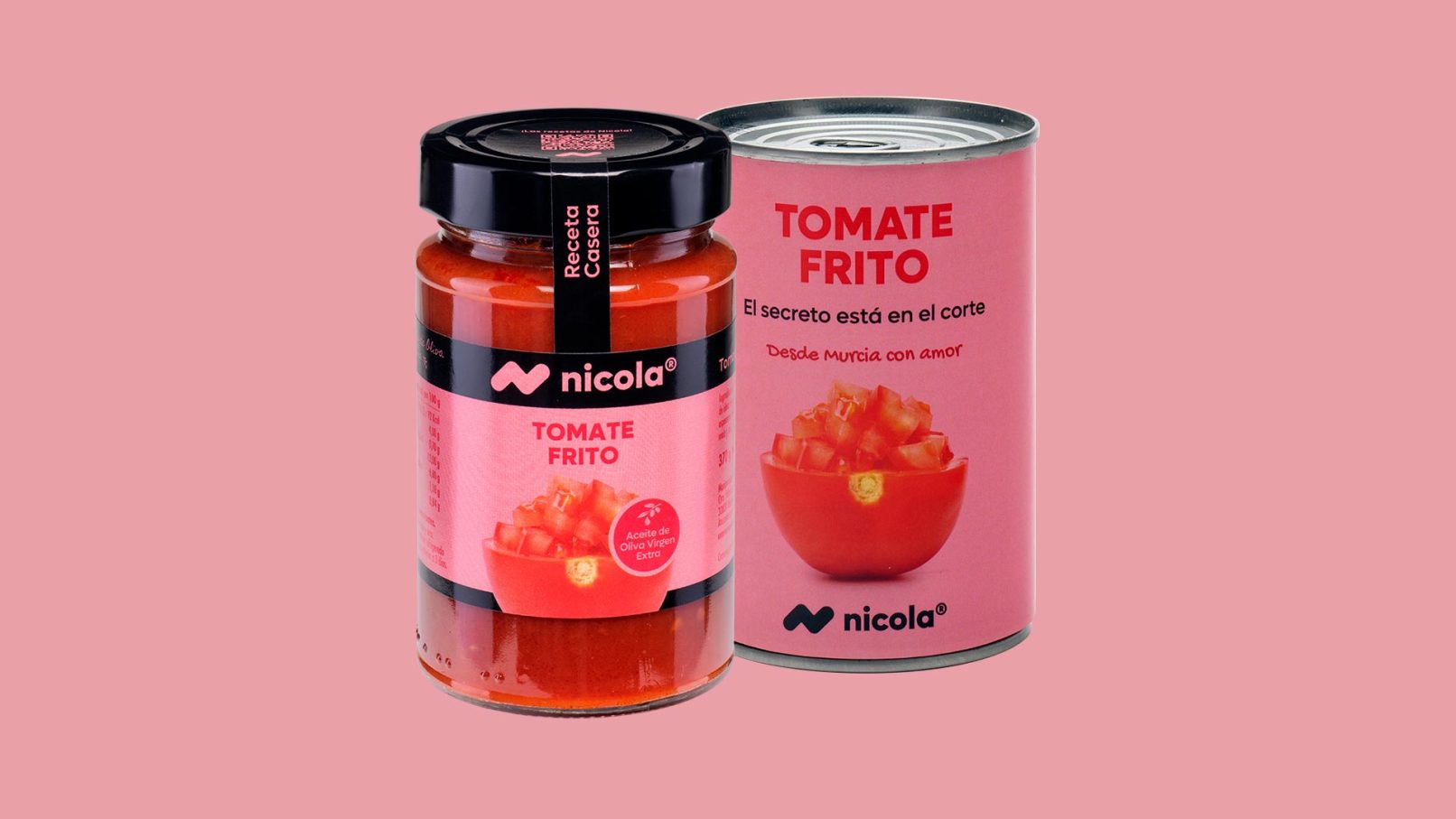 Diseño de packaging tomate frito