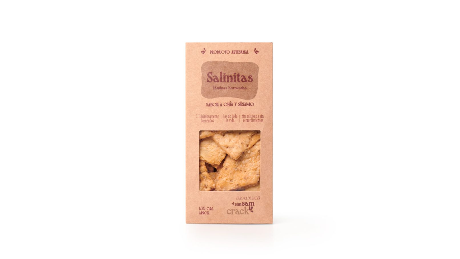 Diseño de Packaging de snacks artesanales con chía y sésamo