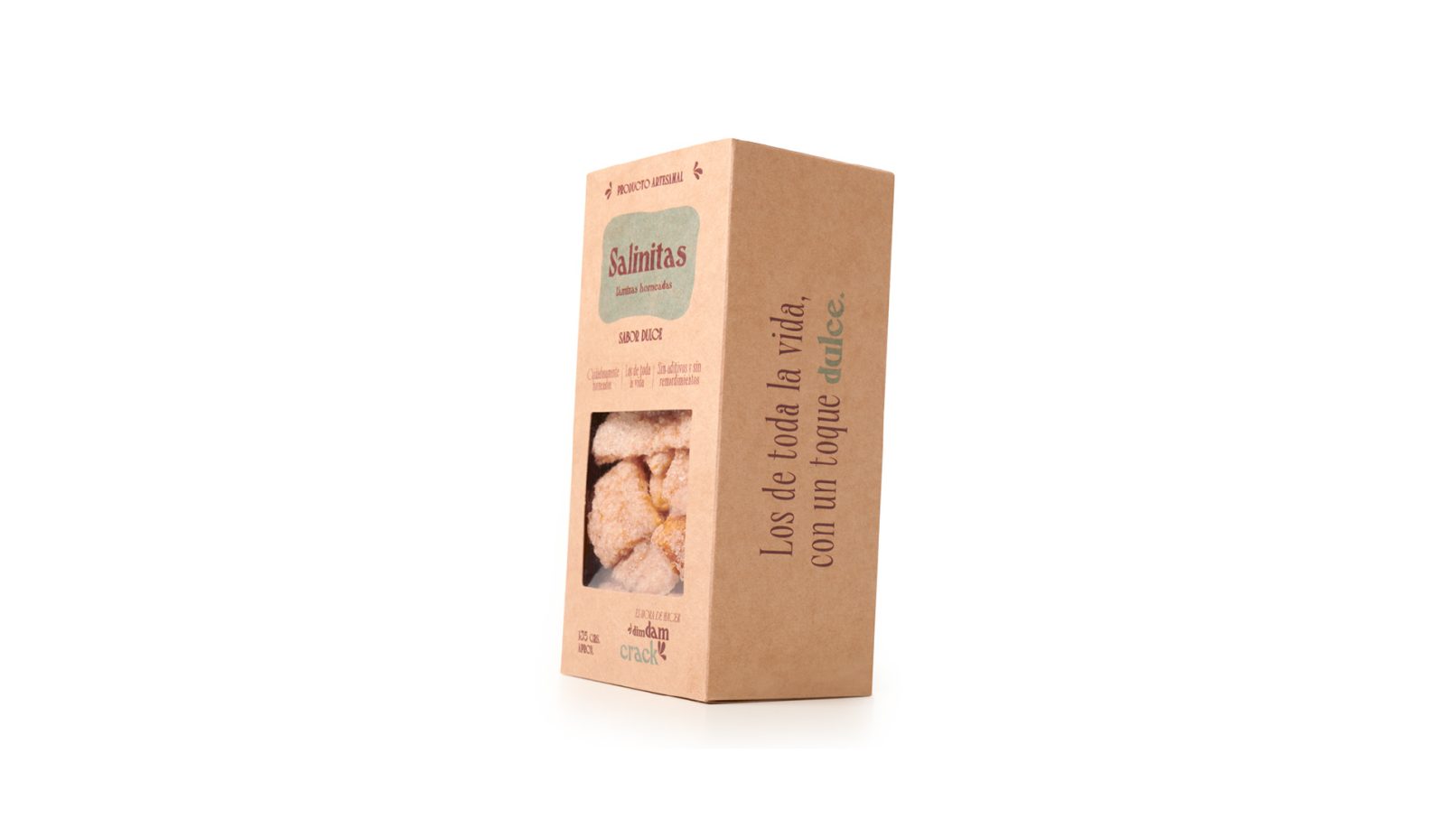 Diseño de Packaging de snacks artesanales dulces