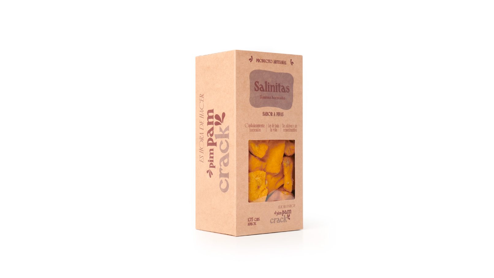 Diseño de Packaging de snacks artesanales con pipas
