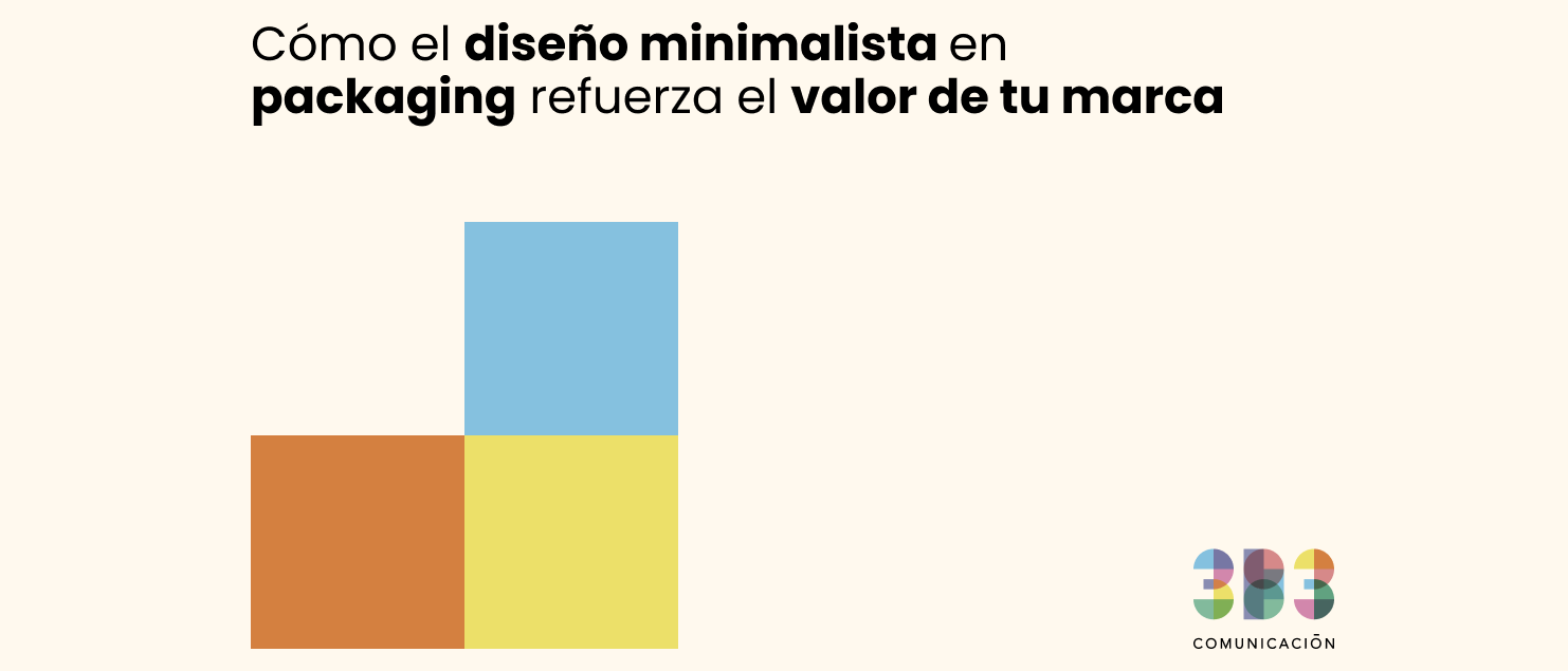 diseño minimalista en packaging