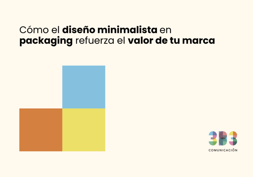 diseño minimalista en packaging